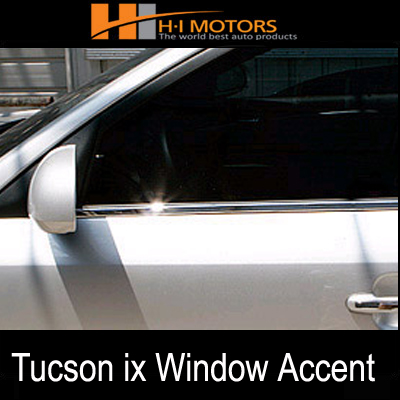 [ Hyundai Tucson ix 2010~2011 auto parts ] Chrome window accent molding Made in Korea